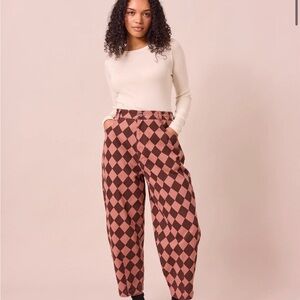 Beyond Nine women’s harlequin barrel trouser